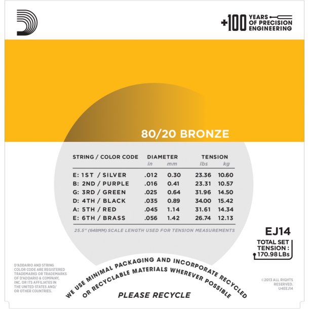 D'Addario EJ14, 012-056